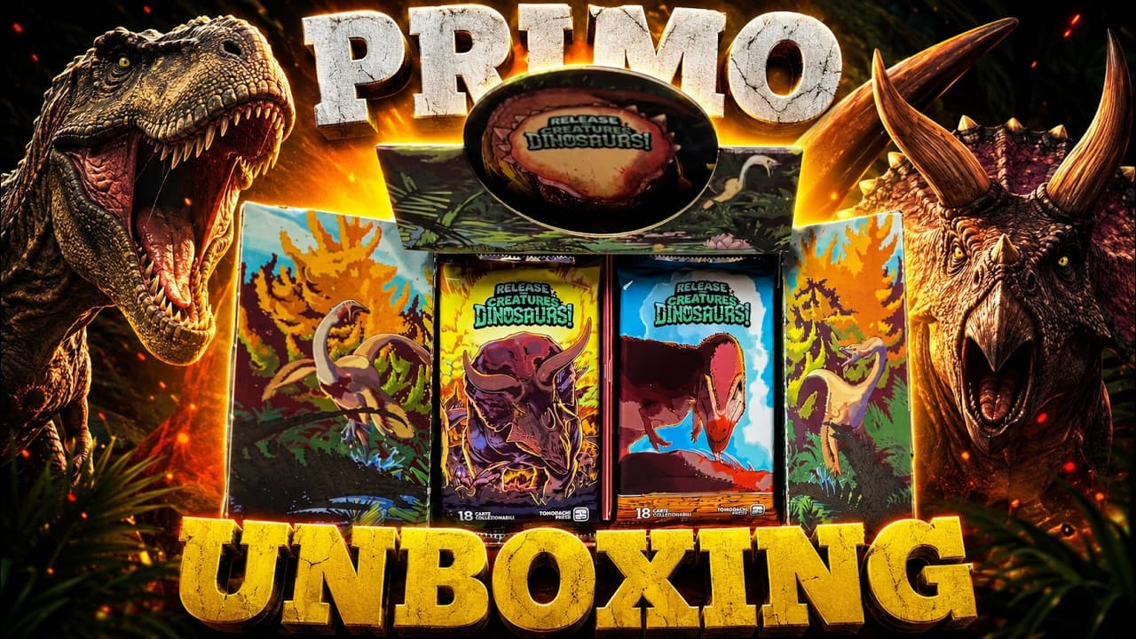 Apertura della Prima Scatola di Release Creatures: Dinosaurs, alla Ricerca delle Carte Rare