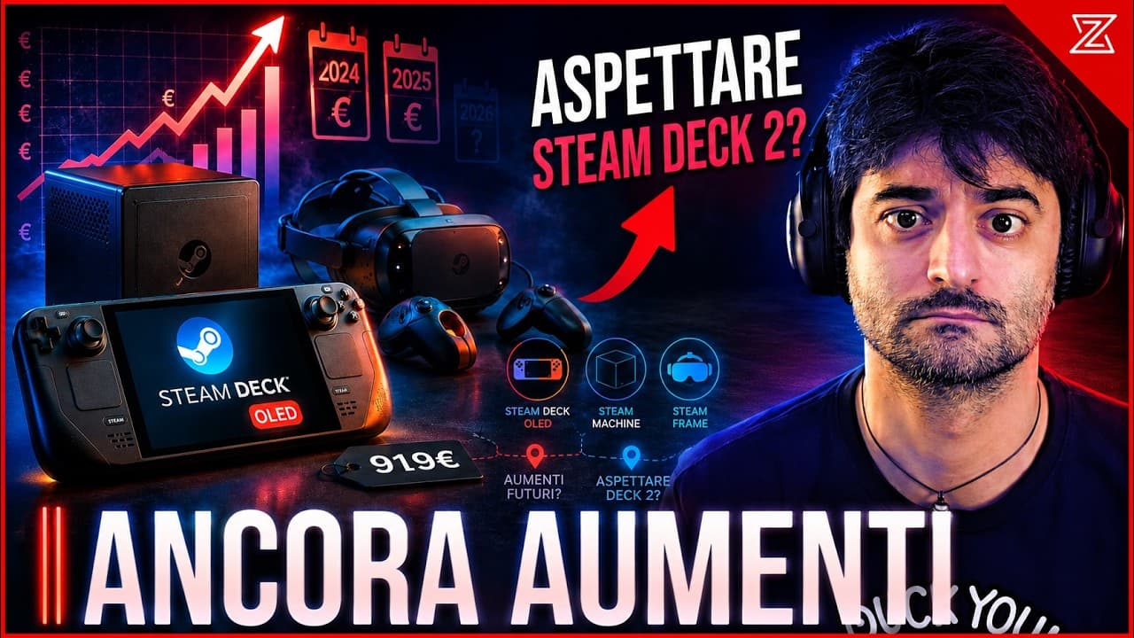 Valve conferma: aumento prezzi per Steam Deck e attesa fino al 2027 per Steam Deck 2