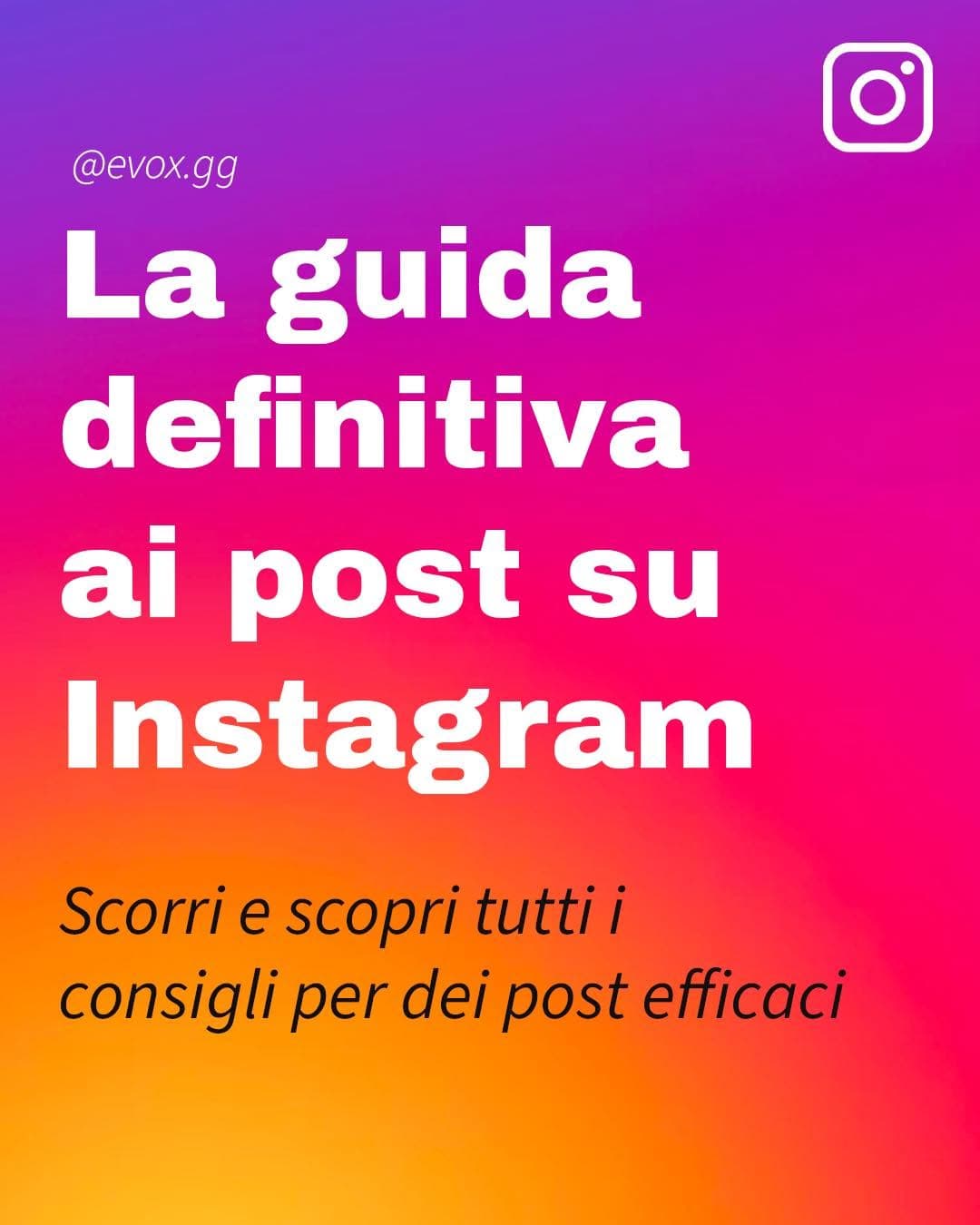 Salva questo post e facci sapere se i nostri consigli ti sono serviti!
Ogni tipo di post su Instagr Case Study: Salva questo post e facci sapere se i nostri consi...