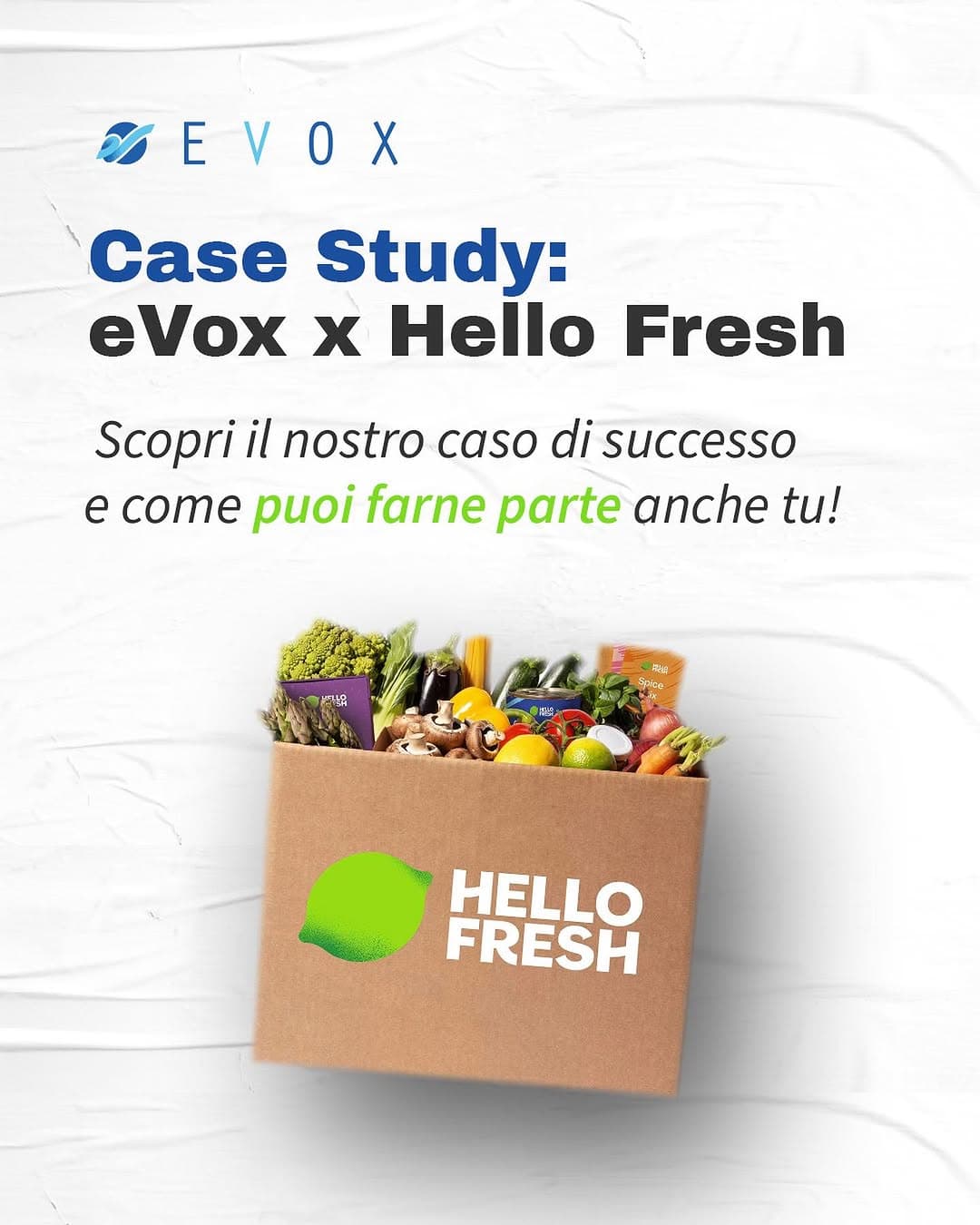 La collaborazione con Hello Fresh è stata un vero successo!
Vorresti collaborare anche tu con Hello Case Study: La collaborazione con Hello Fresh è stata un vero ...