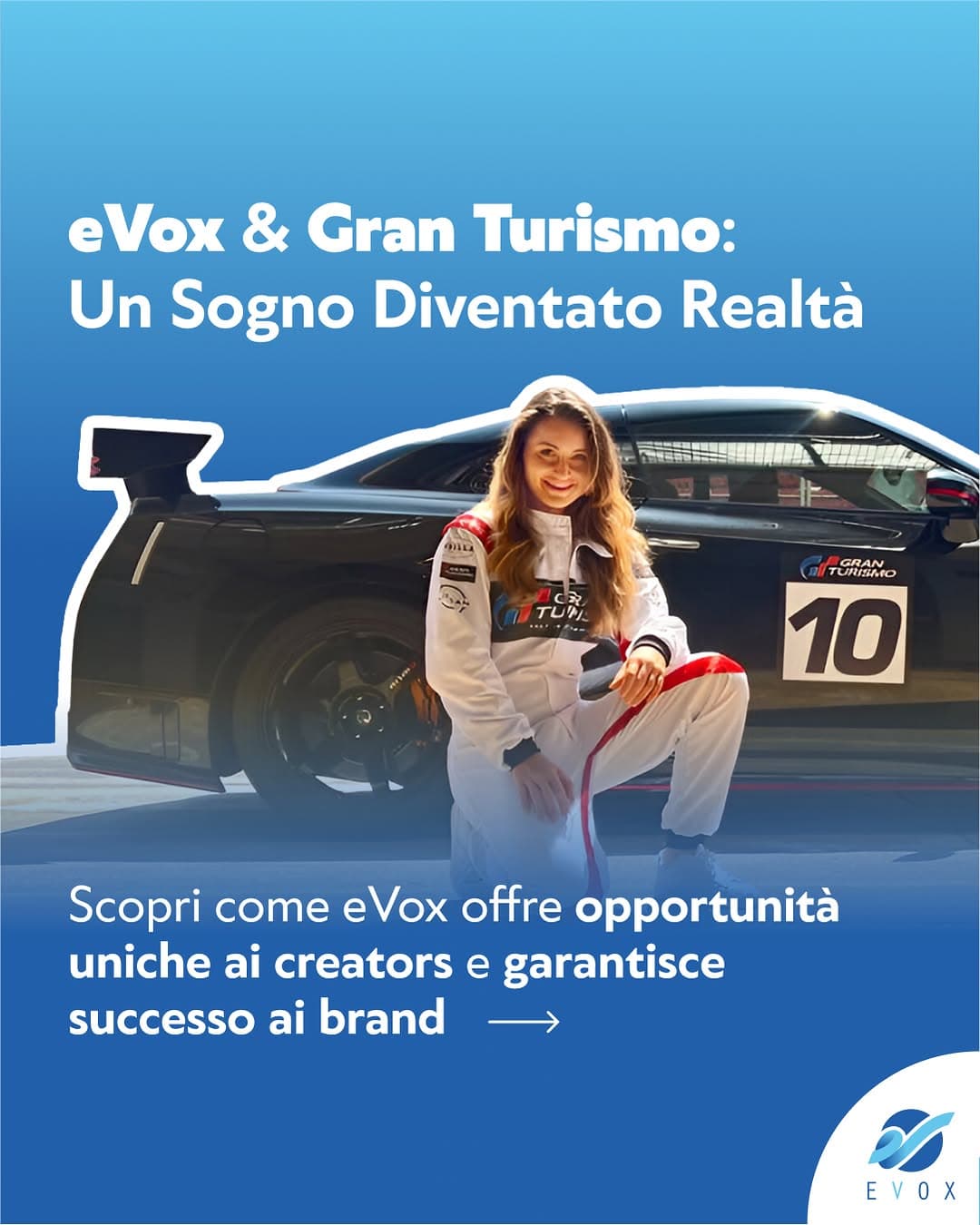 Con eVox, i sogni prendono la strada della realtà. 🚗✨
Giulia Costa ha vissuto un'esperienza indim Case Study: Con eVox, i sogni prendono la strada della realtà....