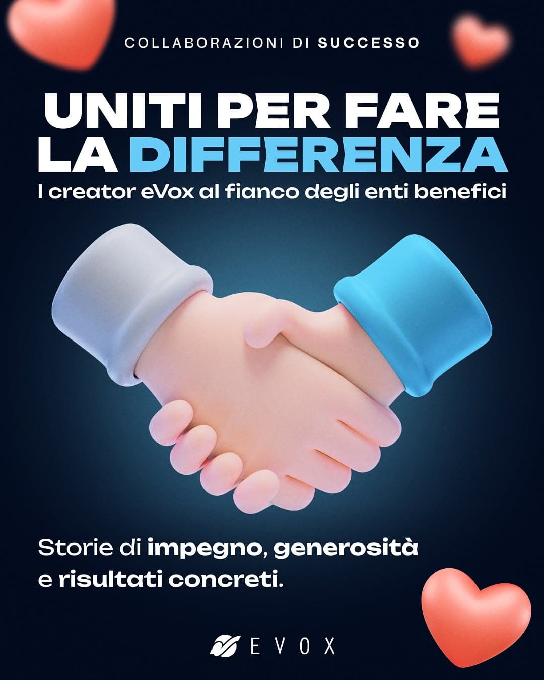 I creator eVox uniscono le forze per fare la differenza! 💪
Da Edoardo Jannone, che ha sostenuto la Case Study: I creator eVox uniscono le forze per fare la diffe...