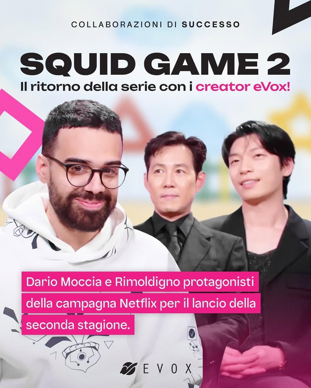 Squid Game 2 è tornato, e i creator eVox sono stati protagonisti! 🎬⭐️
@dario_moccia ha intervistat Case Study: Squid Game 2 è tornato, e i creator eVox sono stat...