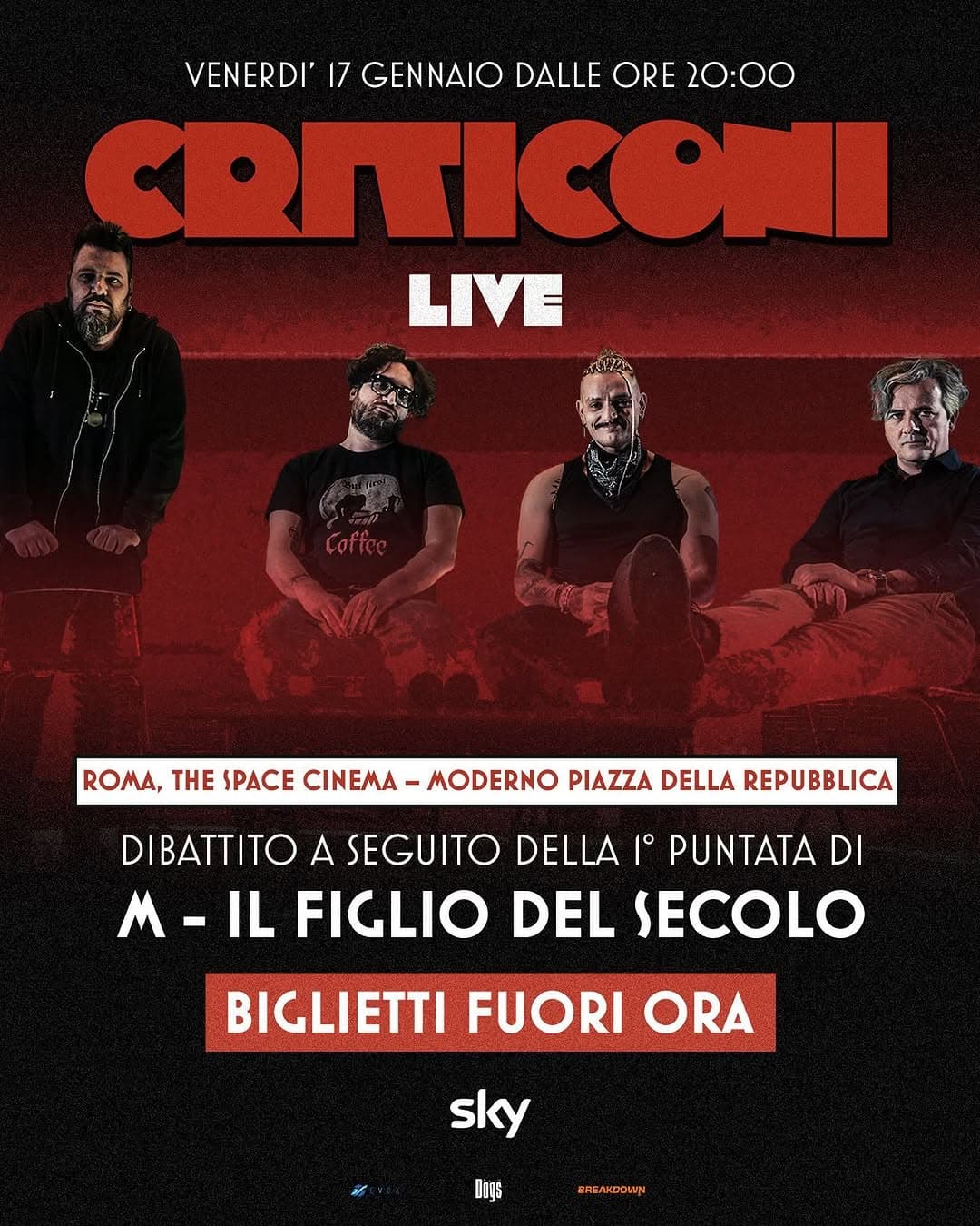 Criticoni Live con M - Il Figlio del Secolo la nuova serie #SkyOriginal con #LucaMarinelli, diretta Case Study: Criticoni Live con M - Il Figlio del Secolo la nuo...