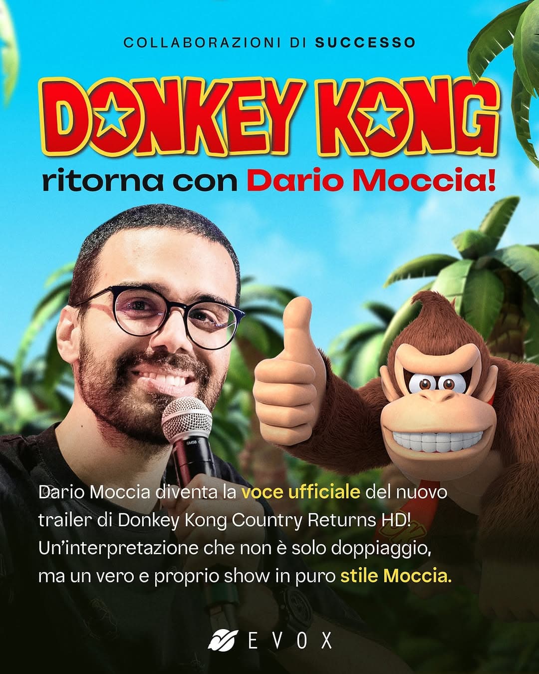 Nintendo ha scelto Dario Moccia come protagonista del trailer di Donkey Kong Country Returns HD, e i Case Study: Nintendo ha scelto Dario Moccia come protagonista ...