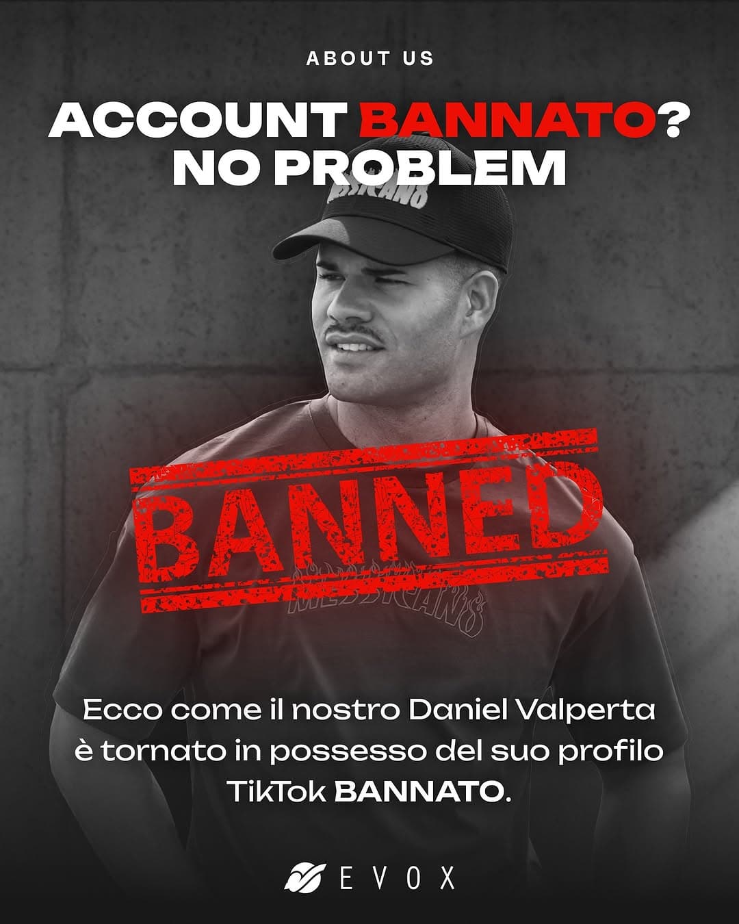 Daniel Valperta ha ritrovato il suo profilo TikTok da oltre 700.000 follower grazie al lavoro di eVo Case Study: Daniel Valperta ha ritrovato il suo profilo TikTok...