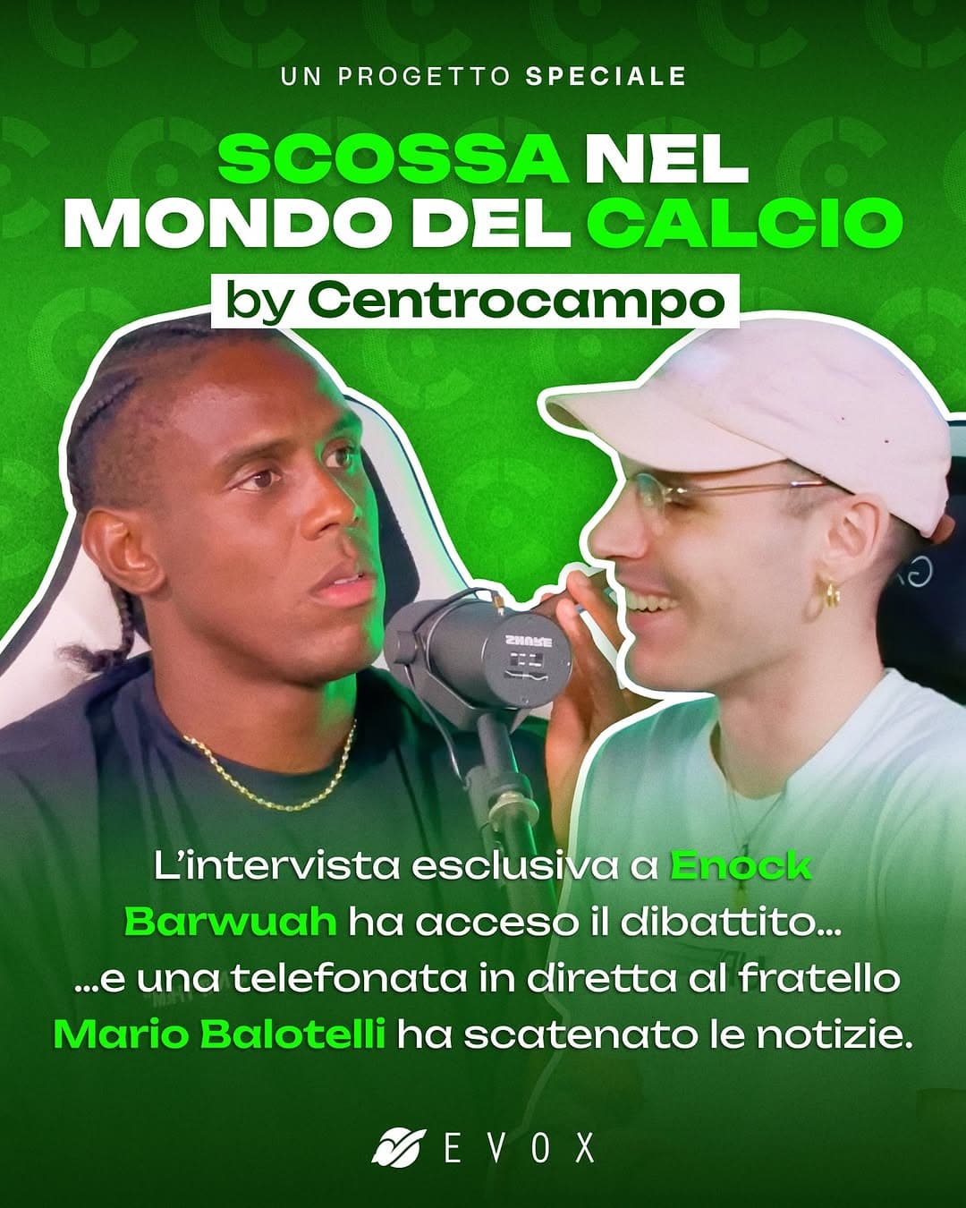 Una puntata, una chiamata, una scossa nel mondo del calcio. 🤐⚽️
Enock ospite, Mario Balotelli al t Case Study: Una puntata, una chiamata, una scossa nel mondo de...