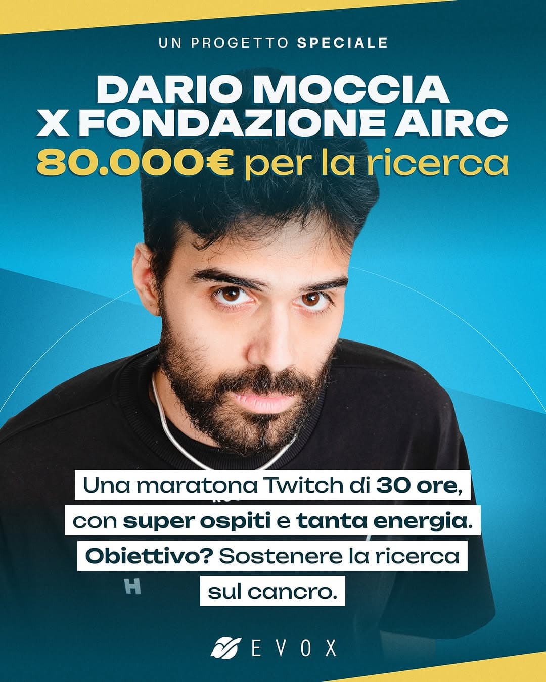 Una maratona Twitch, 80.000€ raccolti per la ricerca, e un creator che sceglie di fare la differenza Case Study: Una maratona Twitch, 80.000€ raccolti per la ricer...