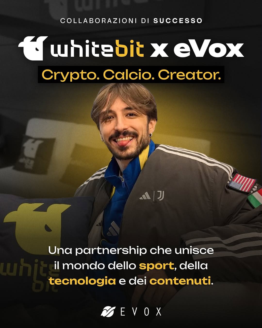 @whitebit è il nuovo Official Sleeve Partner della Juventus e ha scelto eVox per portare i creator d Case Study: @whitebit è il nuovo Official Sleeve Partner della...