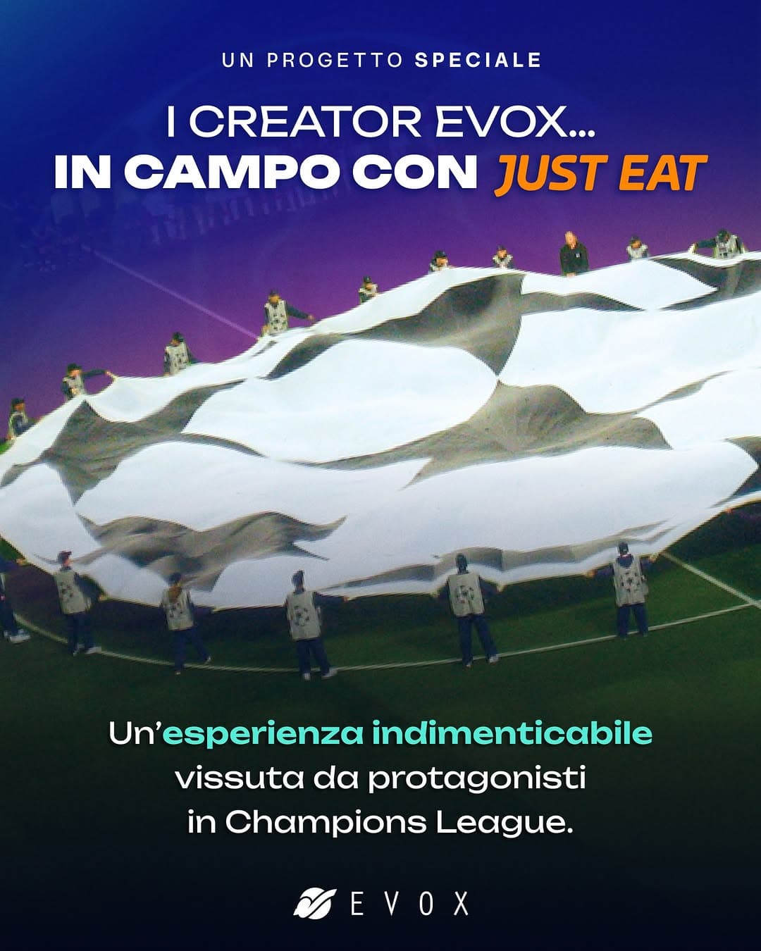 Champions League… vissuta da protagonisti ⚽
Grazie a Just Eat, alcuni dei nostri talent hanno parte Case Study: Champions League… vissuta da protagonisti ⚽
Grazi...
